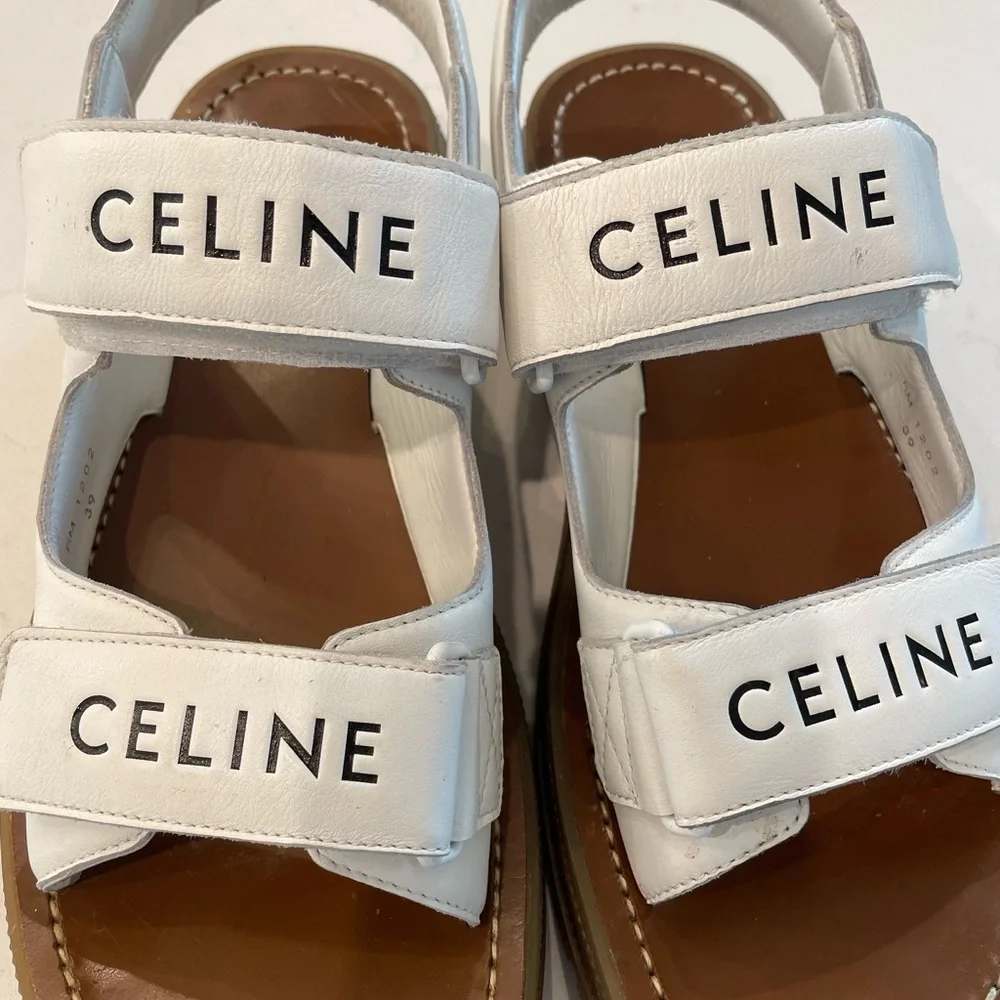 Celine Logo Sandals - Picture 2 of 14